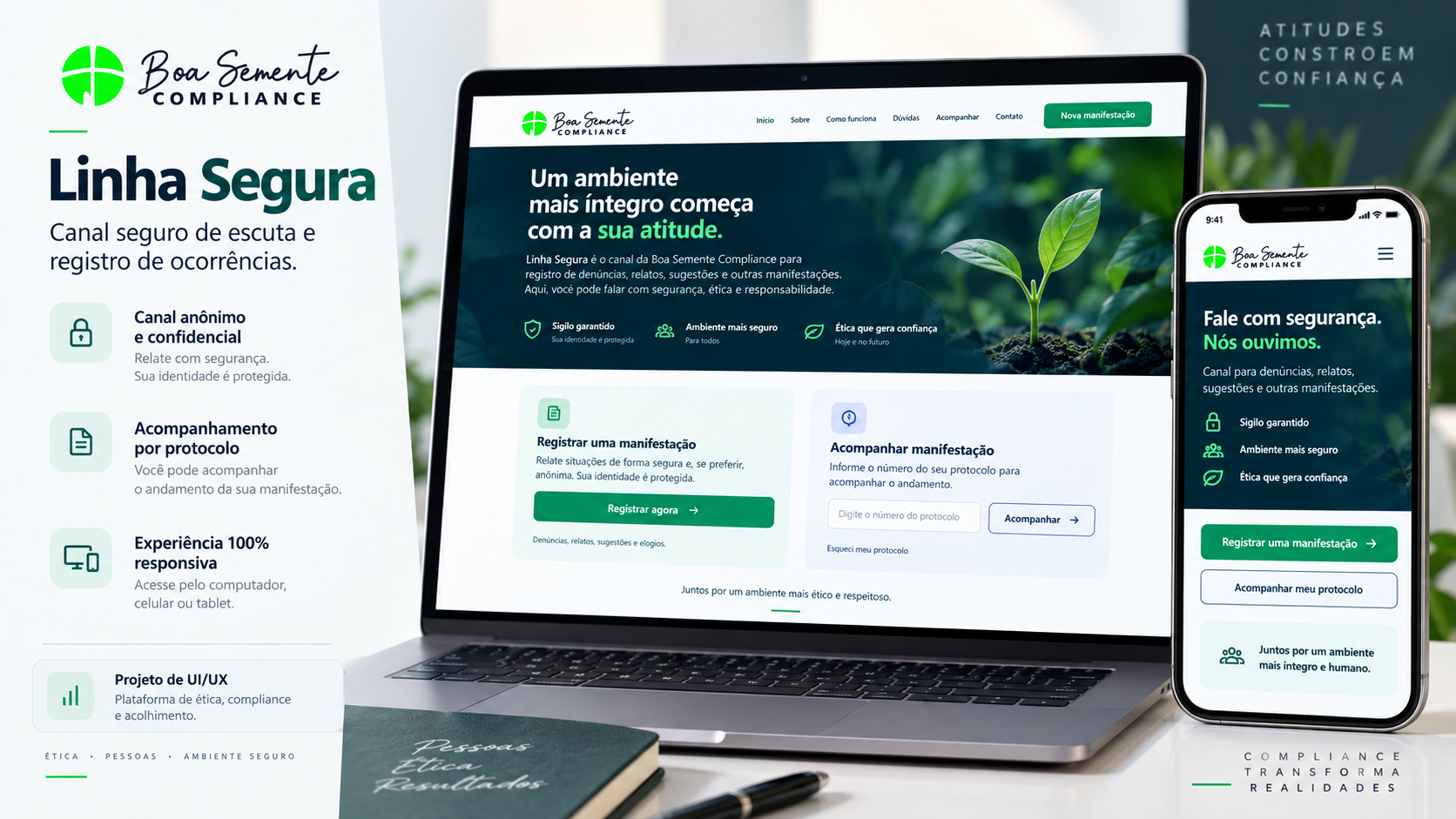 Linha Segura: plataforma para integridade, escuta e relacionamento organizacional