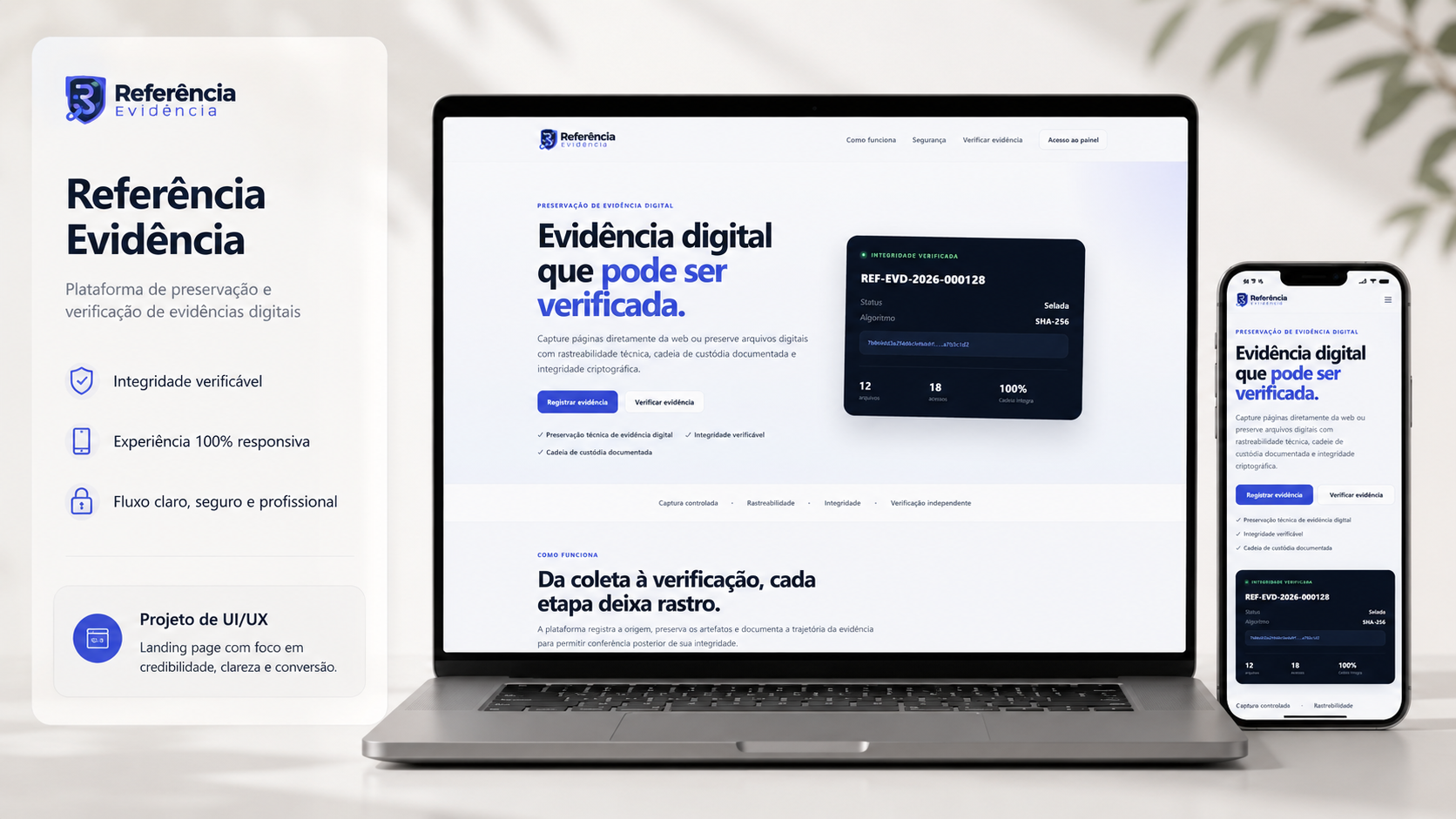 Referência Evidência: preservação digital com integridade e rastreabilidade verificáveis